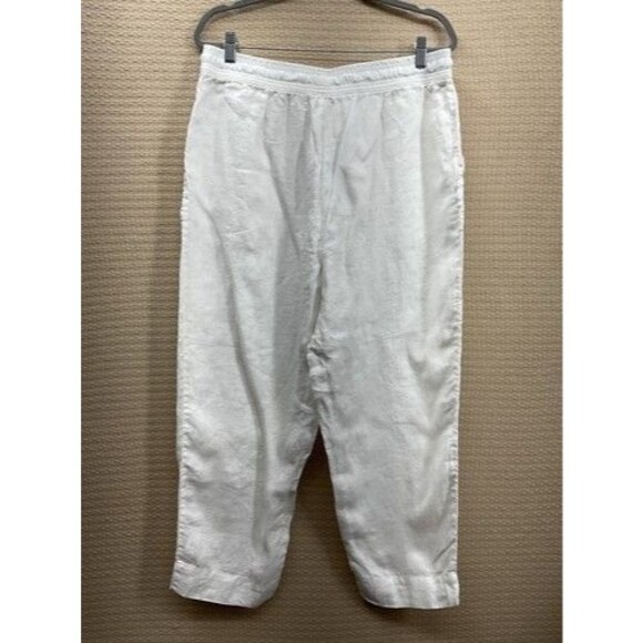NWOT Sigrid Olsen Linen Boho Vacation Beach Pull On Wide Leg Pants Women Size XL - Picture 8 of 11